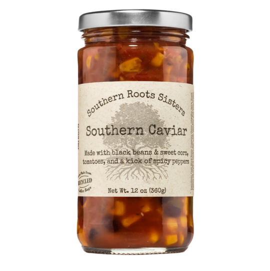 Southern Caviar from Southern Roots Sisters – black bean and corn relish made in Woodward, Oklahoma