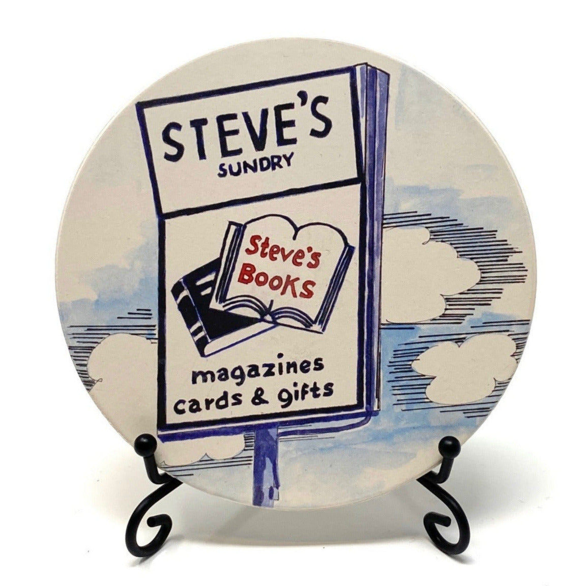 Coaster featuring Steve’s Sundry, the historic Tulsa bookstore and soda fountain