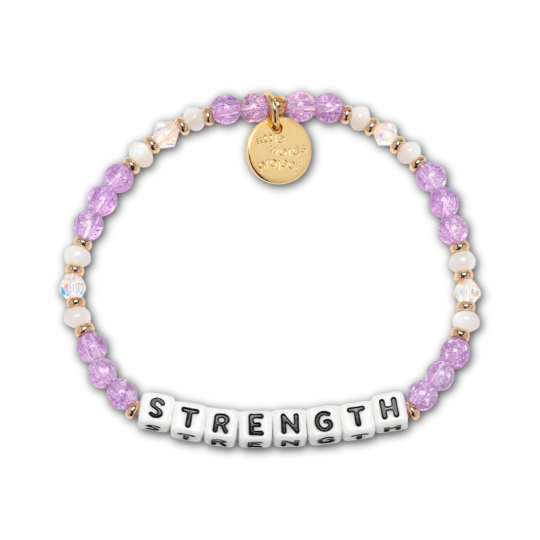 strength mystical purple little words project bracelet