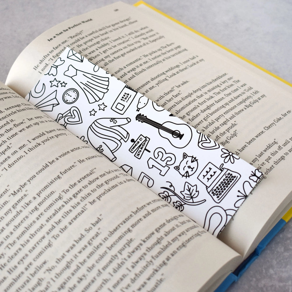 Swiftie Eras Color-Your-Own Bookmark