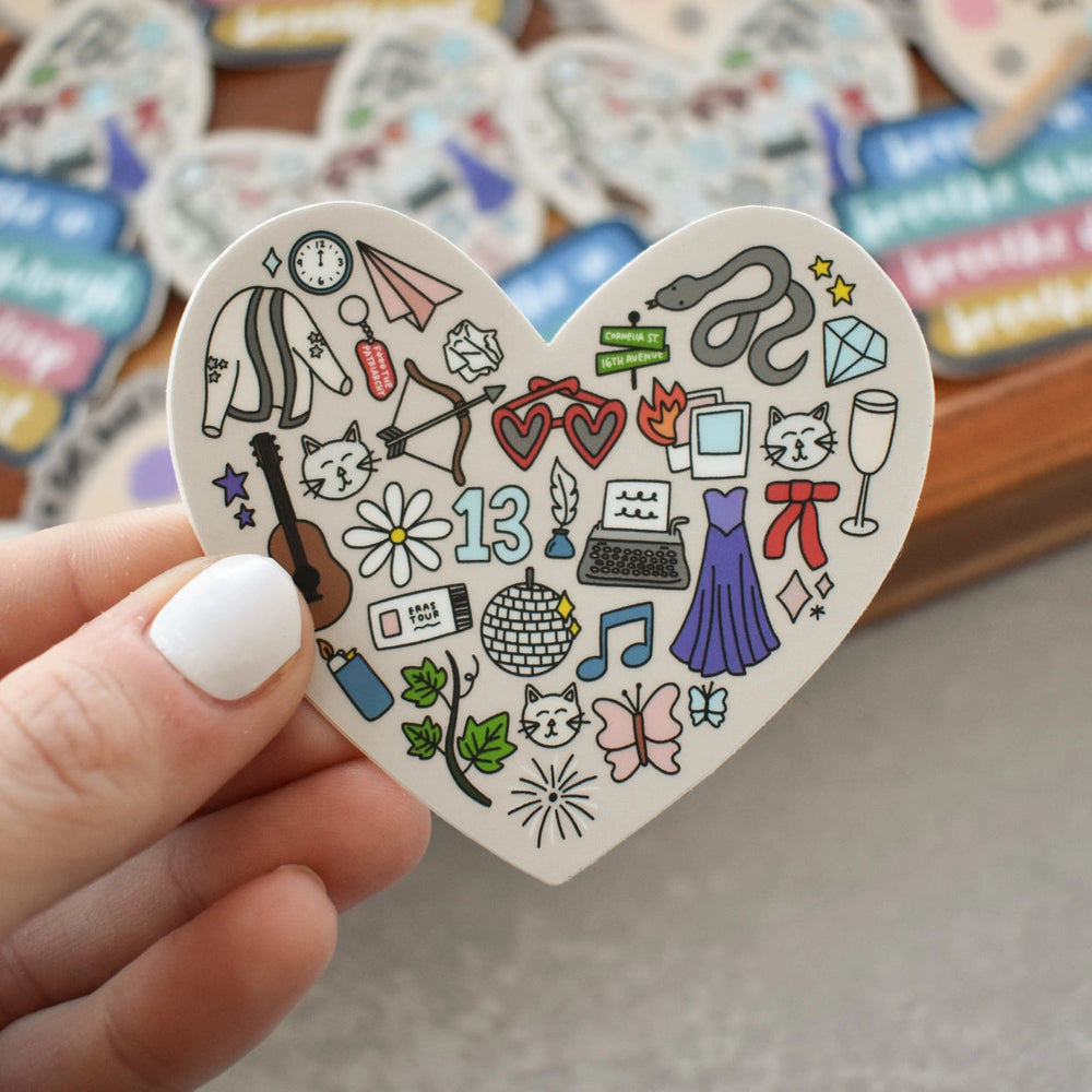 Taylor Eras Heart Sticker