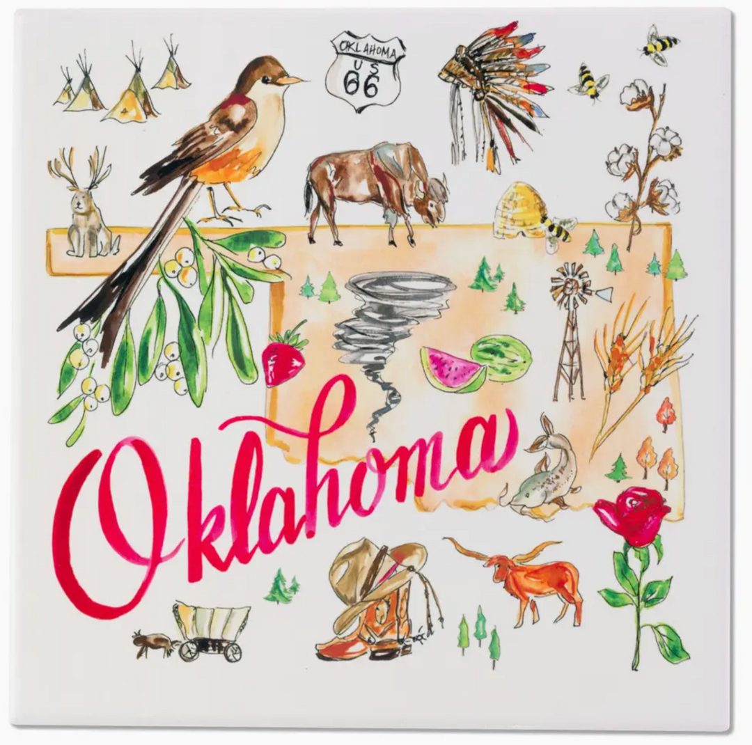 Oklahoma Ceramic Trivet Rosanne Beck