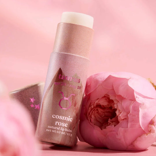 Taurus Zodiac Lip Balm - Cosmic Rose
