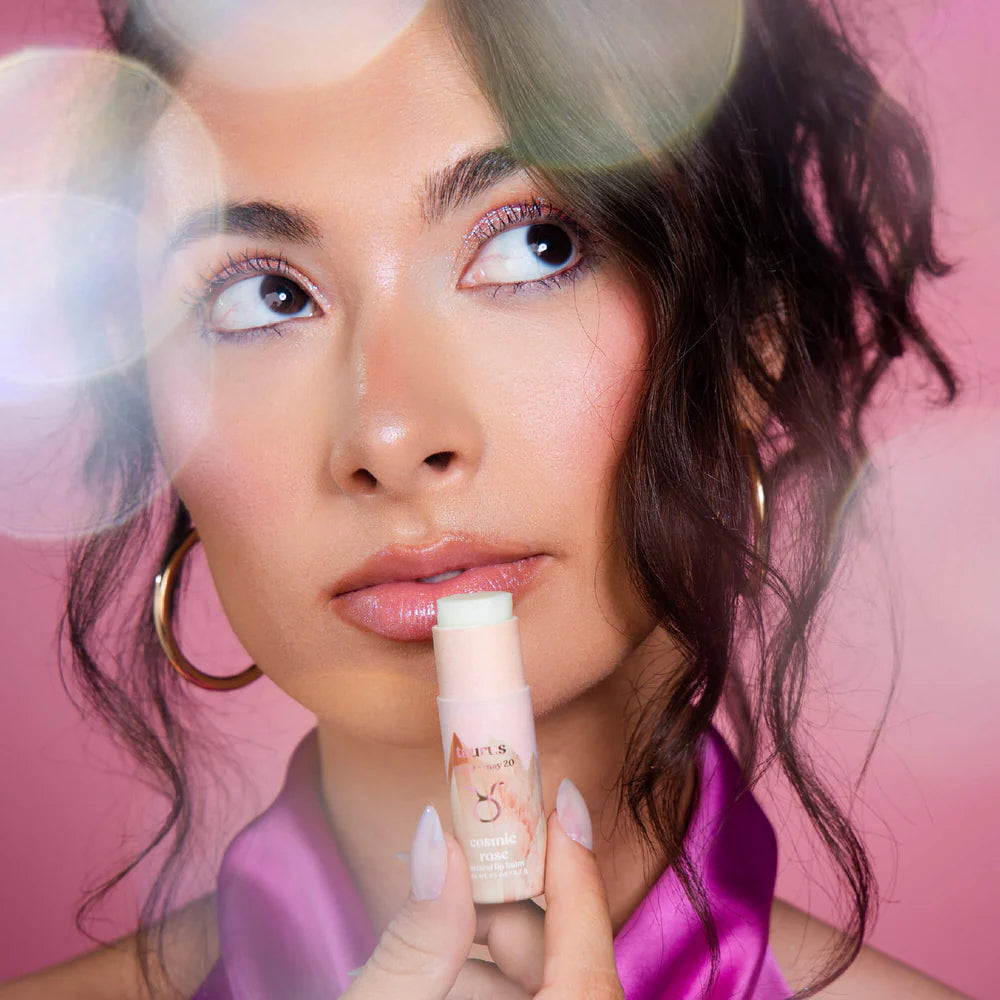 Taurus Zodiac Lip Balm - Cosmic Rose