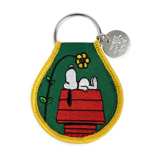 Snoopy Doghouse Patch Keychain