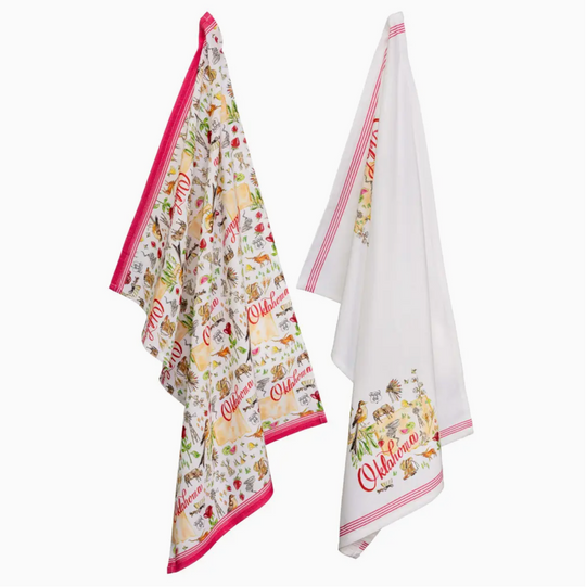 Oklahoma 28" Tea Towels Set of 2 Rosanne Beck
