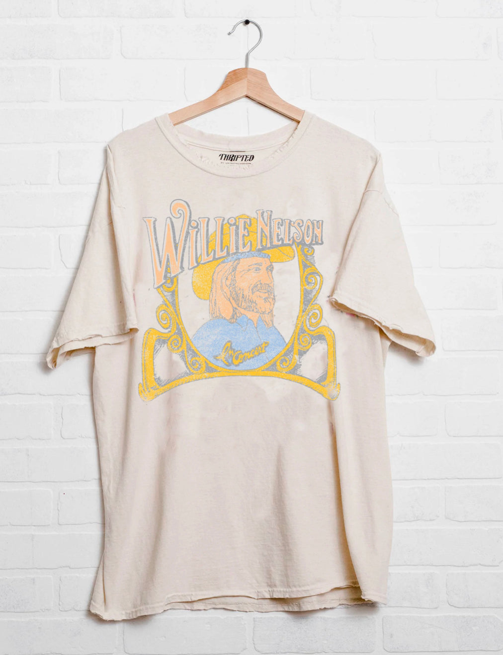 Willie Nelson In Concert Thrifted Tshirt