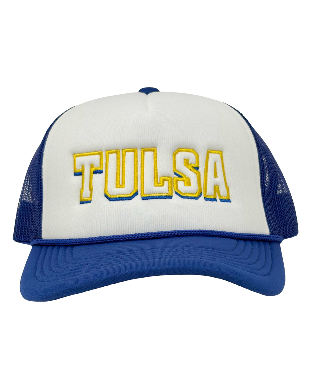 Tulsa Varsity Letters Trucker Hat White/Royal Blue