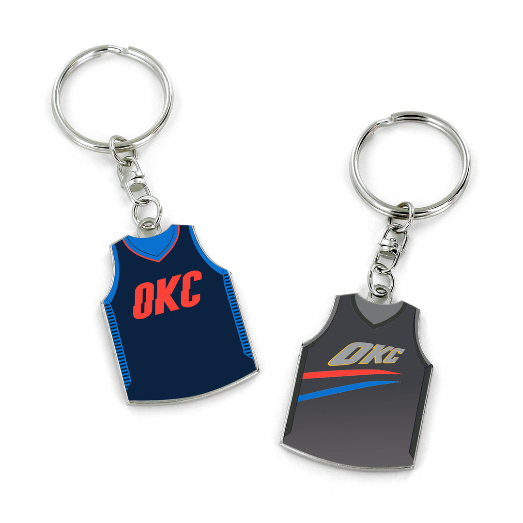 Oklahoma City Thunder Reversible Jersey Keychain