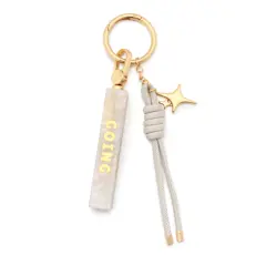 Keep Going Spinner Block Bag Charm