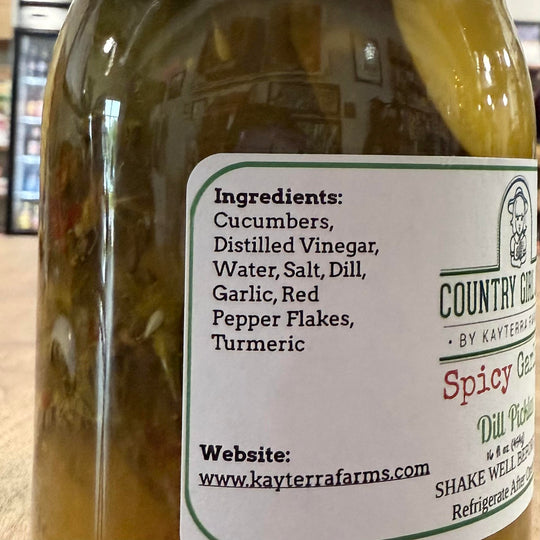 Spicy Garlic Dill Pickle Chips - Kayterra Farms