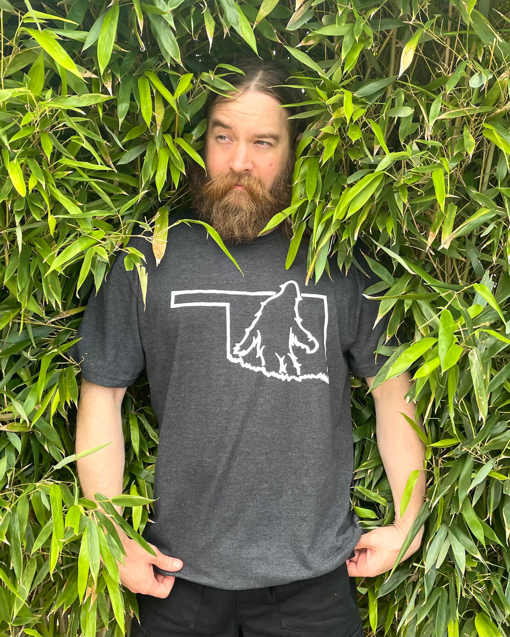 Bigfoot Oklahoma Outline Tshirt