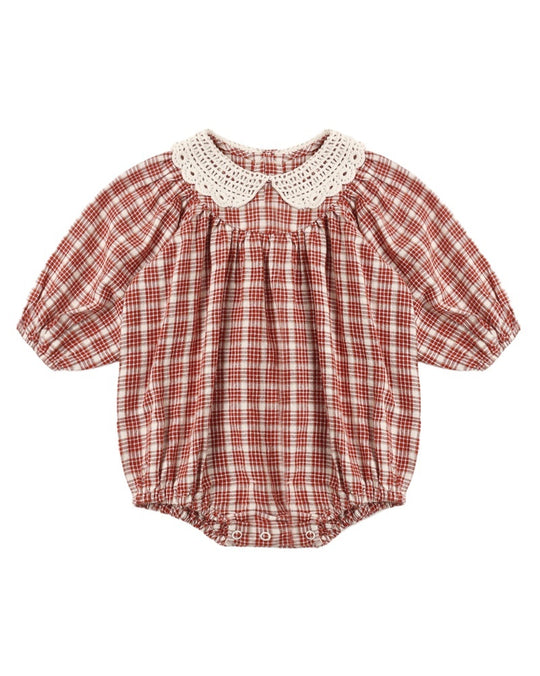 Rylee + Cru - Vintage Plaid Heidi Romper