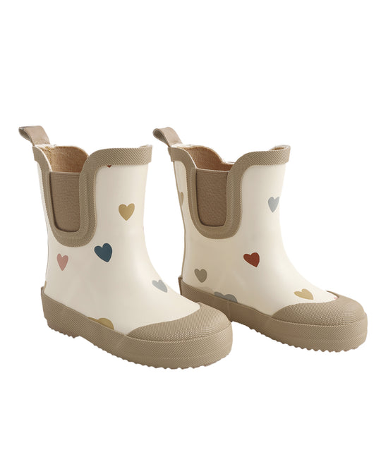 Rylee + Cru - Confetti Hearts Rain Boots