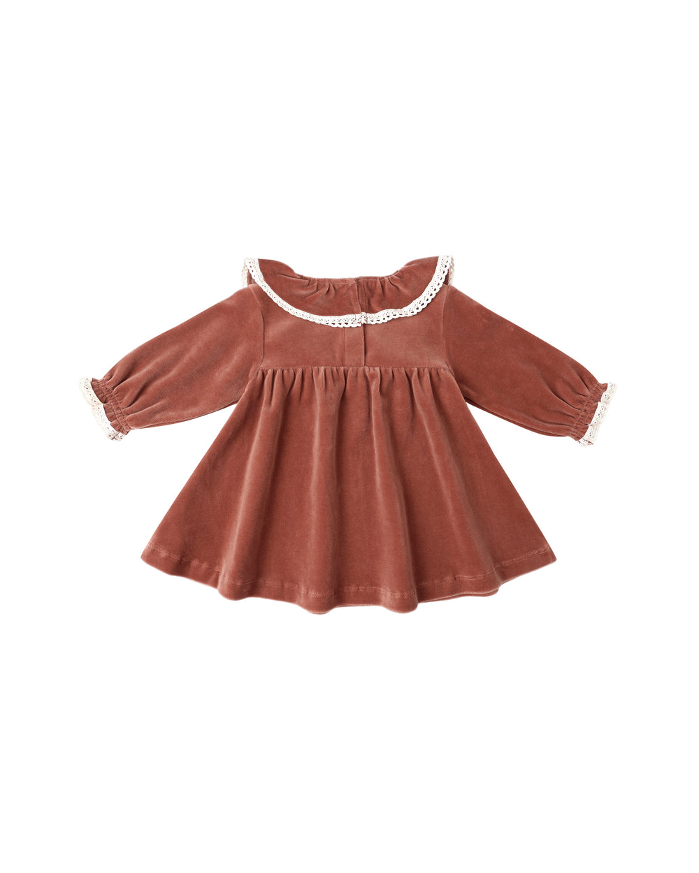 Rylee + Cru -  Cranberry Velour Baby Dress