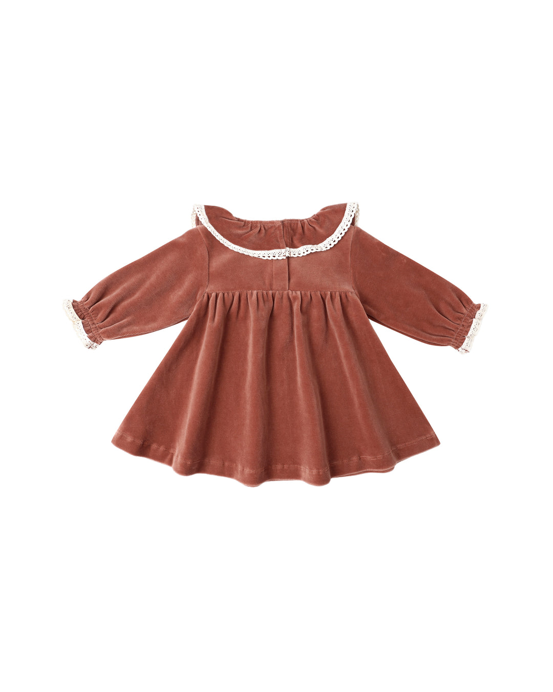 Rylee + Cru -  Cranberry Velour Baby Dress