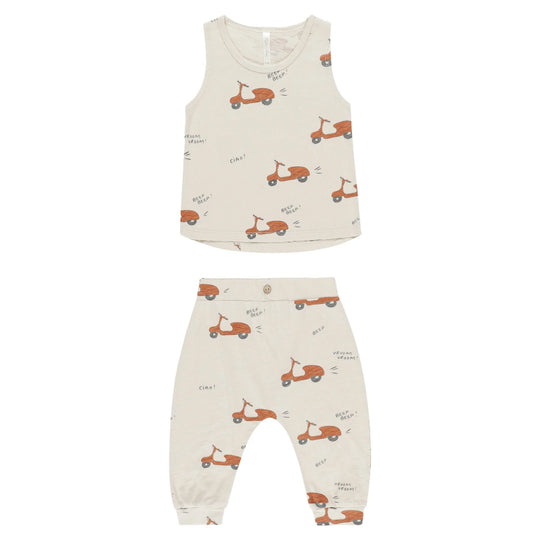 Rylee + Cru - Mopeds Tank & Slouch Pant Set