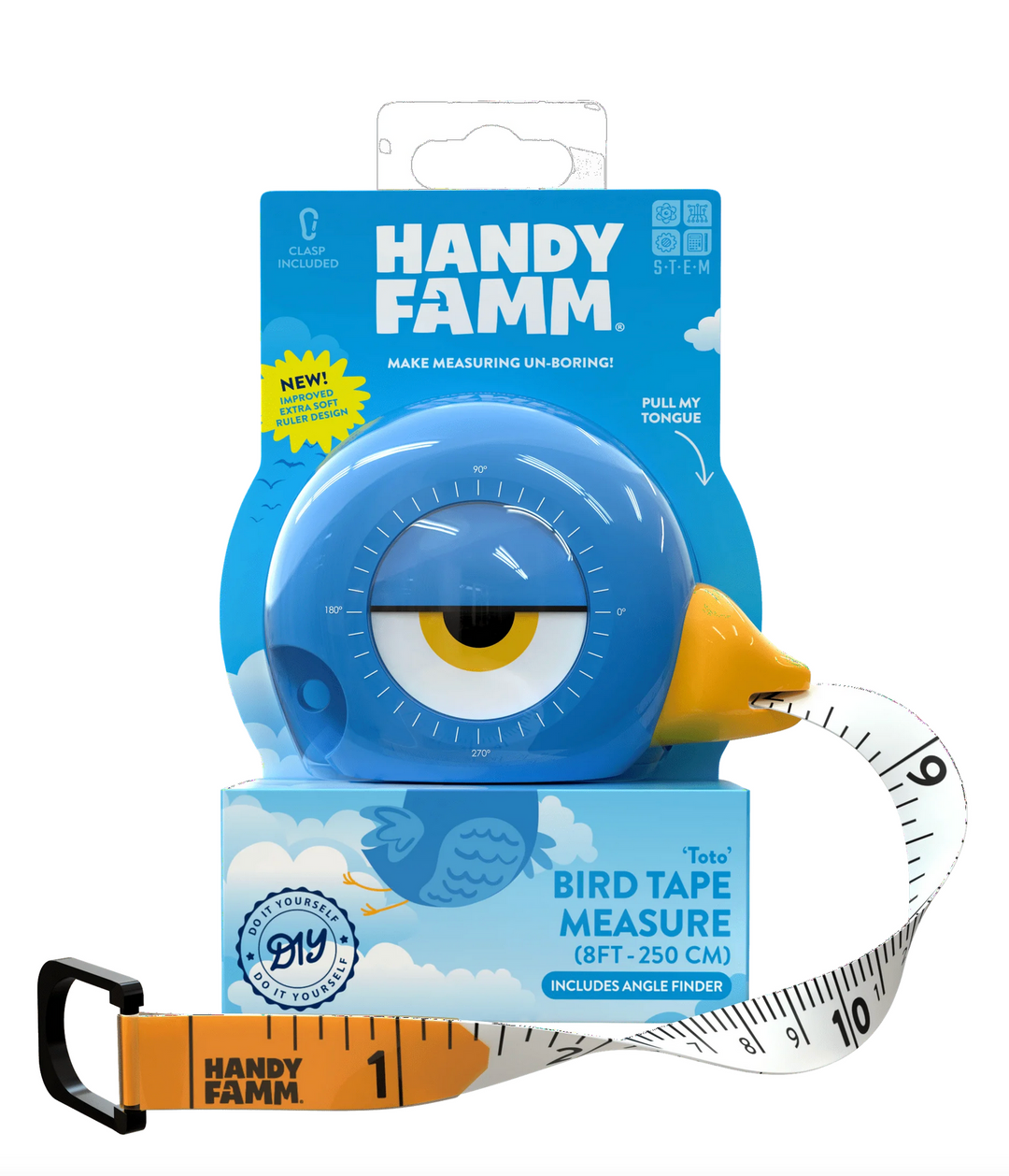 HandyFamm Bird 3-in-1 Tape Measure
