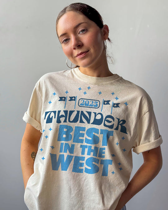 Best in the West Oklahoma City Thunder Tshirt