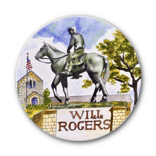 Will Rogers Monument Coaster
