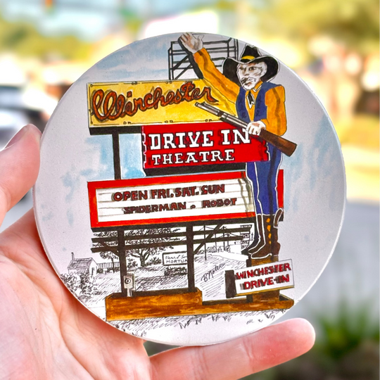 Winchester Drive In Theatre Coaster