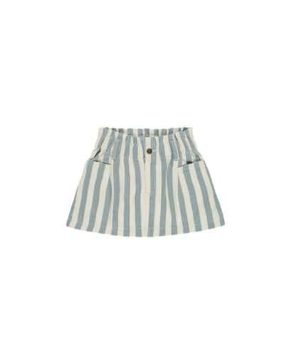 Rylee + Cru - Striped Denim Mini Skirt